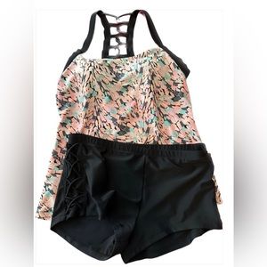 Size L swim top and bottom.